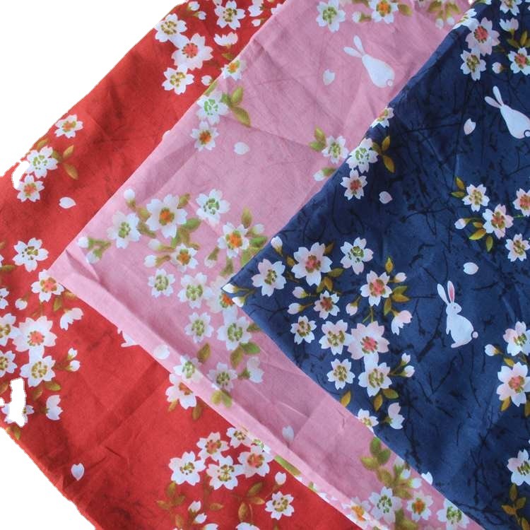 Japanese Style Handkerchief Handkerchief Cotton Flower Room Rabbit Sushi Lunch Box New Year Gift Box Christmas Style Lu Wafer