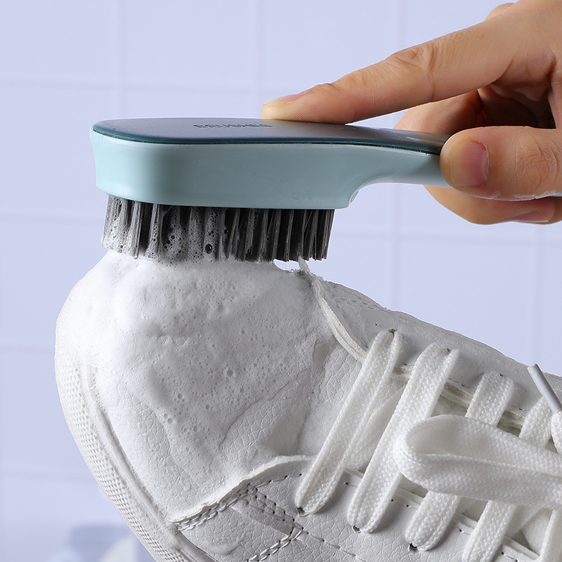 Housewife shoe brush soft brush does not hurt shoes cleaning brush household washing shoes washing clothes two-color board brush brush