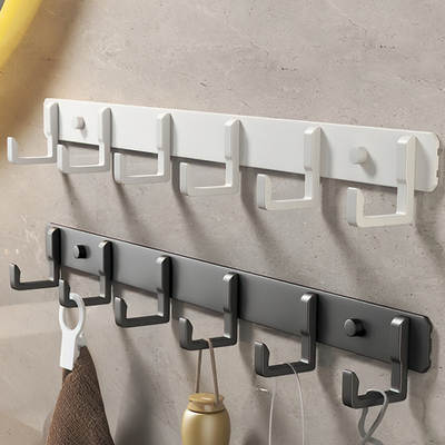 Punch-Free Wall Hanging Wall Hanging Clothes Hanger Door Hanging Clothes Hanger Hook Entry Door Porch Load-Bearing Adhesive Hook Coat Hook