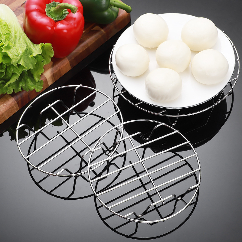家庭用ステンレス蒸し器卸売り高圧鍋低脚断熱棚炊飯器内隔水蒸し卵蒸し器棚|undefined