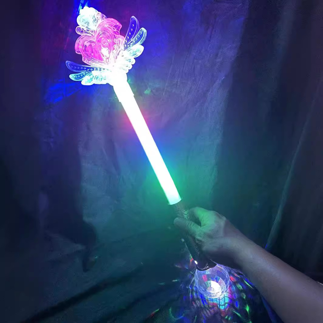 Frozen snowflake stick luminous stick magic stick princess girl Aisha luminous cane Balala little magic fairy