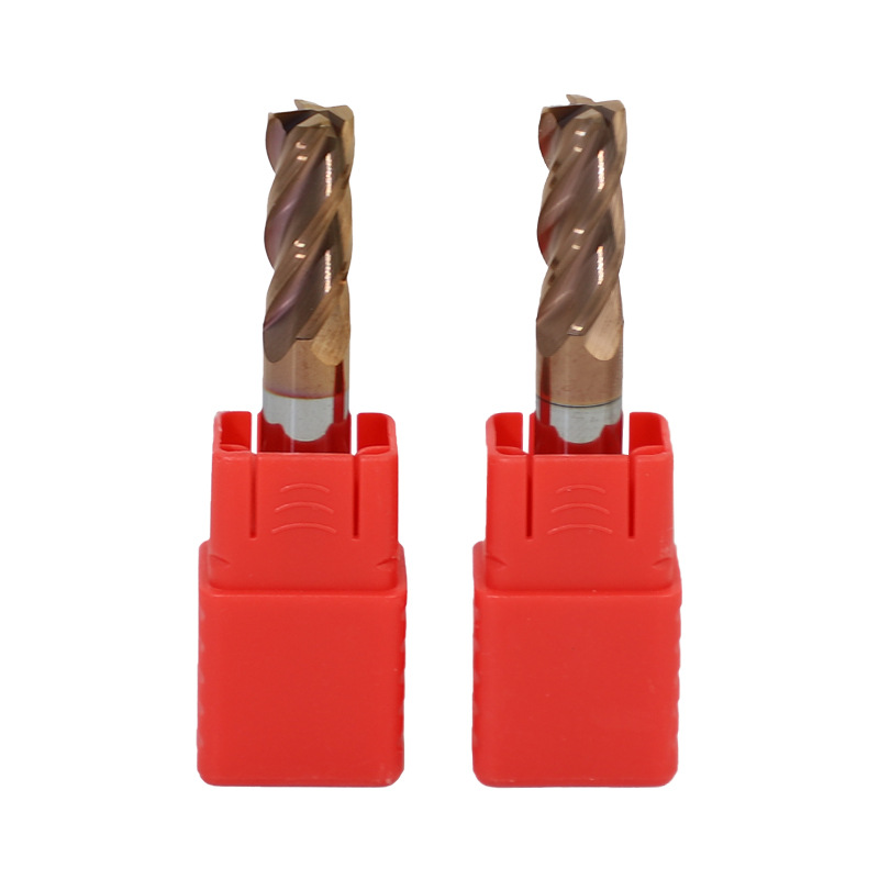 Wholesale 55 degree round nose knife wear-resistant coated tungsten steel carbide 4-blade cow nose milling cutter CNC CNC gong knife customization