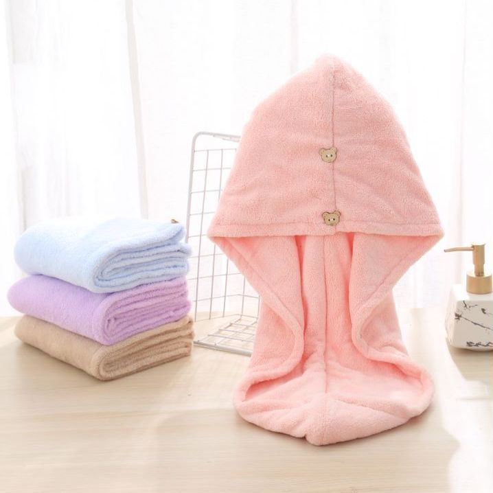 Hair drying cap Women's Super absorbent quick-drying children's bag hair towel shower cap hair drying towel hair drying cap wholesale