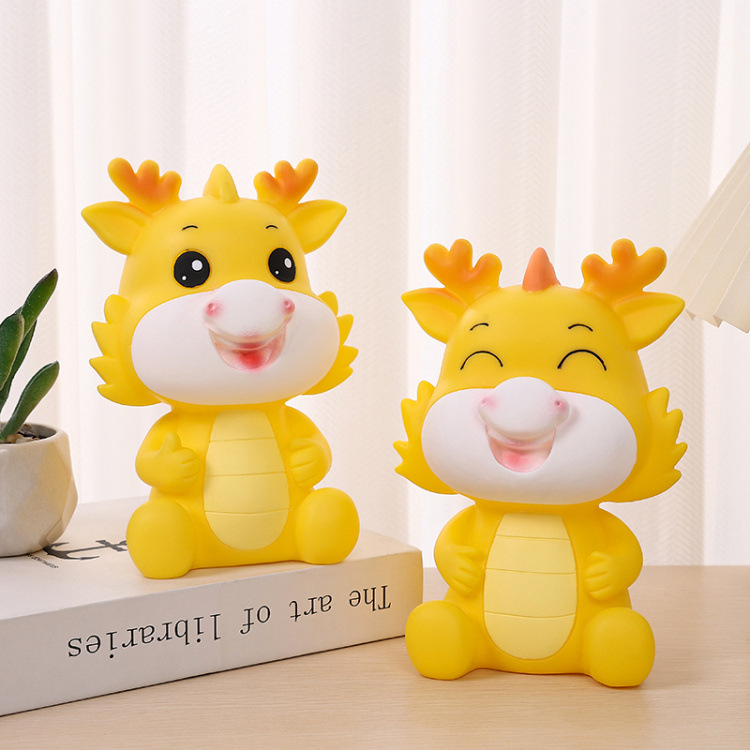 Zodiac dragon piggy bank creative cartoon large dragon piggy bank drop-resistant children piggy bank dragon year student gift