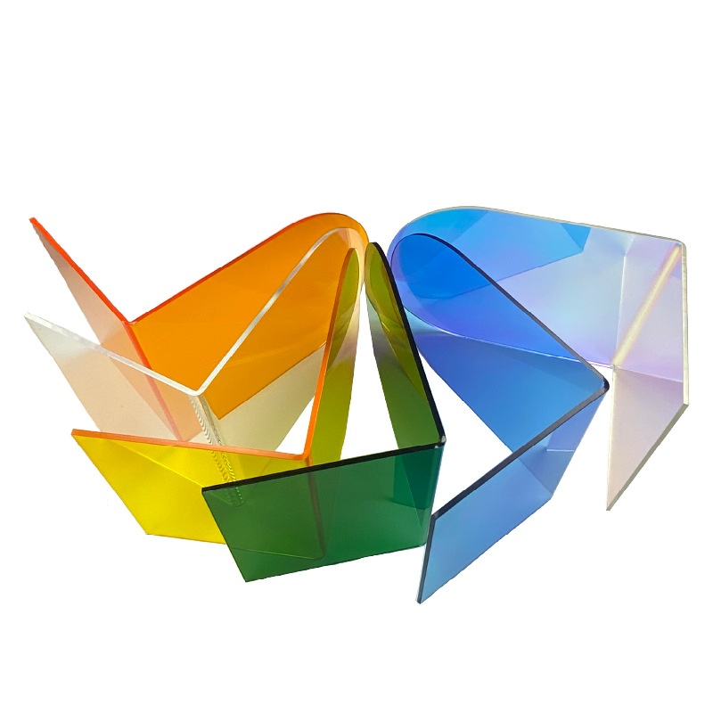 Book stand acrylic thickened non-slip transparent L-shaped book baffle student desktop bookshelf book stand wholesale book storage