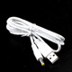 4017 charging cable-straight White 1 m (24AWG)