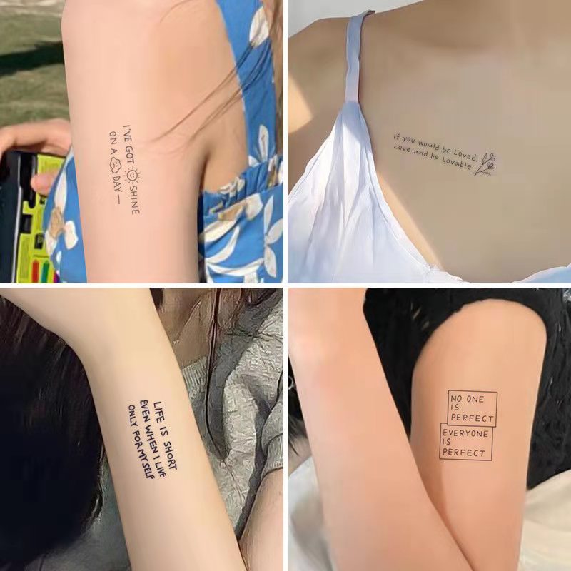 New herbal juice tattoo stickers cute students small fresh Hyun-a semi-permanent ins tattoo stickers now Wholesale