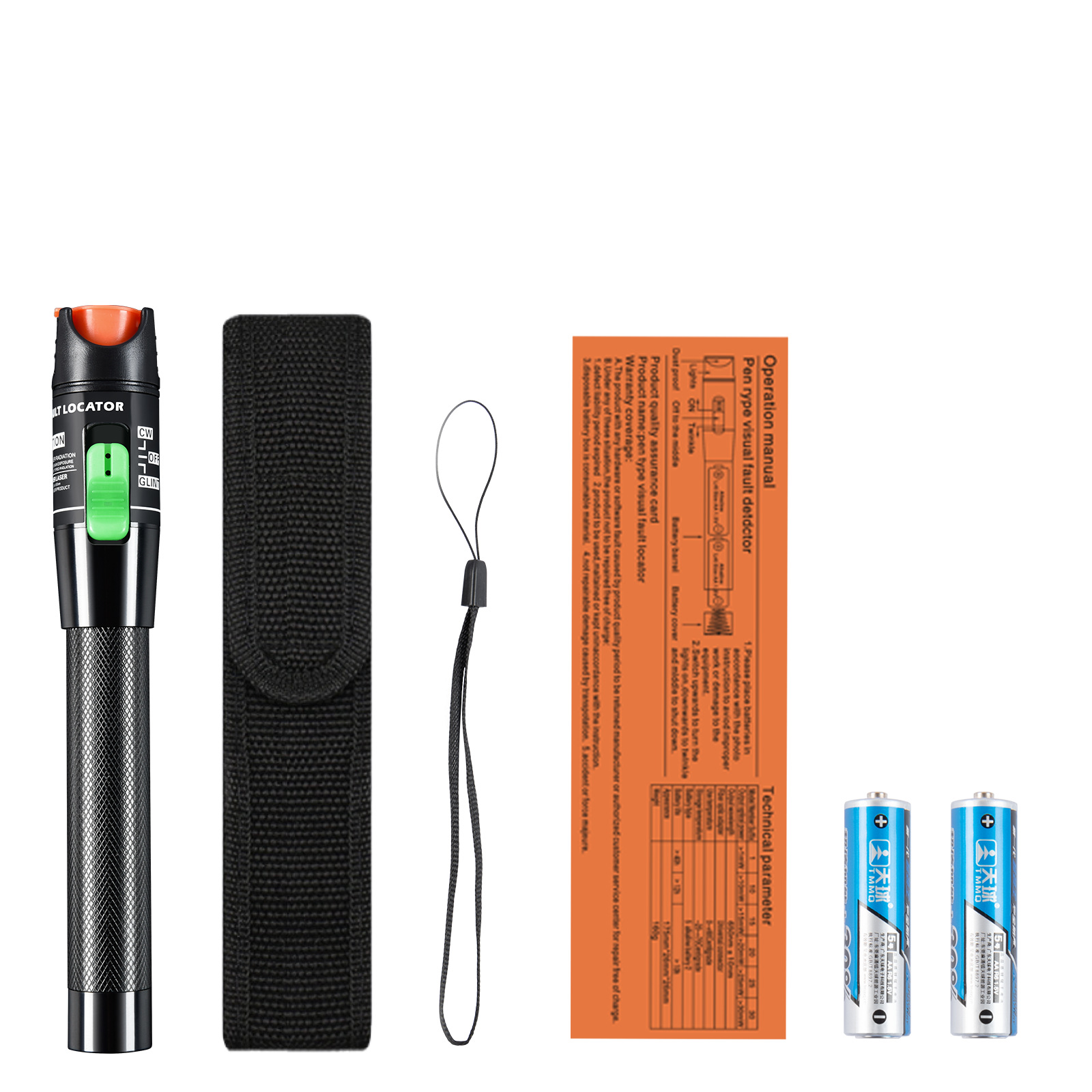 Cross-border Explosions Optical Fiber Test Pen 30km Red Light Source Light Pen Light Pen 30MW Test Pen Instrument