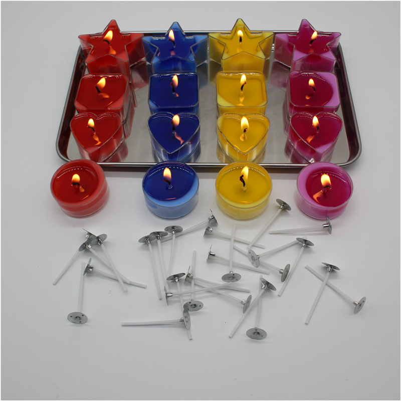 Tea wax transparent heart-shaped square five-pointed star PVC plastic shell aromatherapy candle tool set dye wax core sub-pack