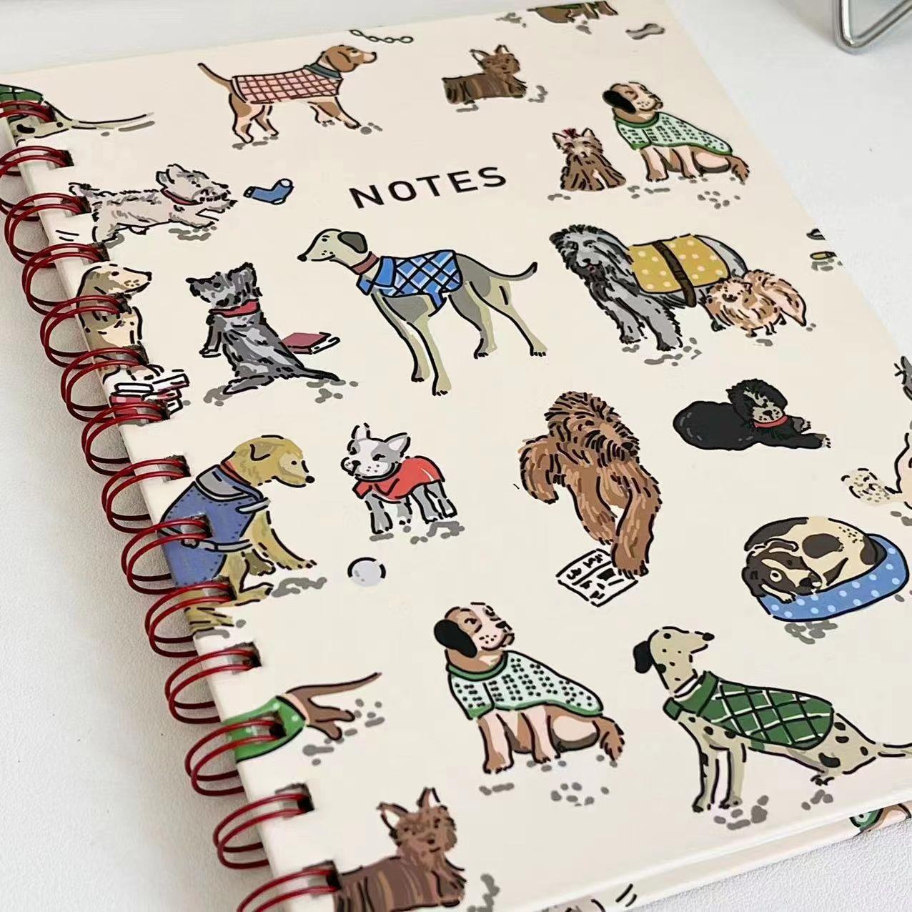 Little Red Riding Book Creative Animal Puppy Coil Book High Color Value Niche Daily Notebook Cute Horizontal Line