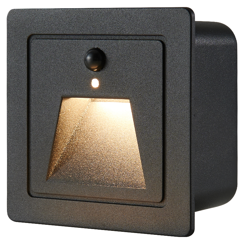86-type intelligent human body induction floor lamp embedded stair step induction lamp home aisle LED night light