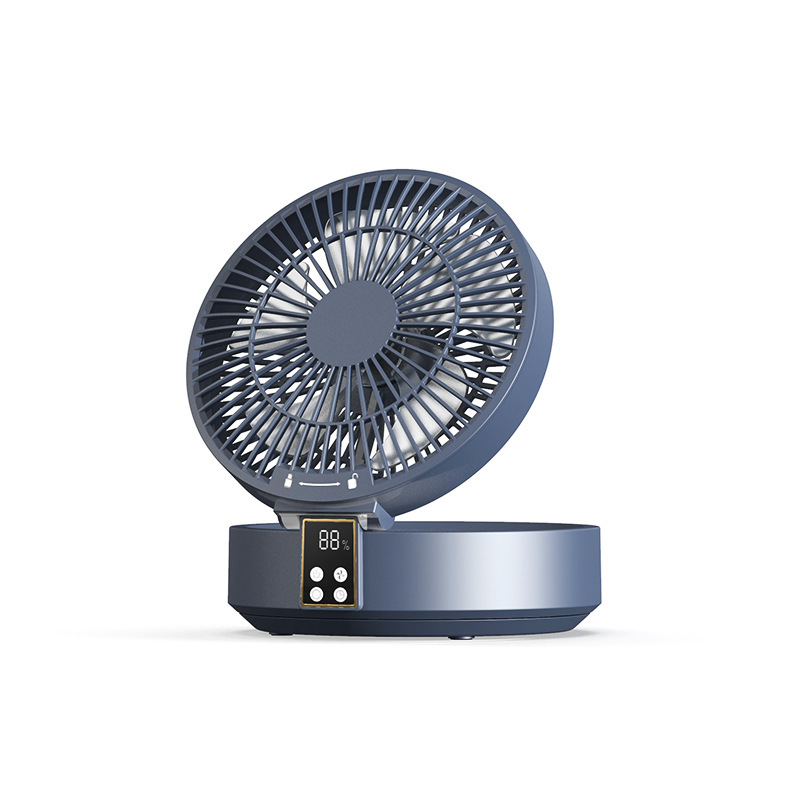 2024 summer new folding desktop small fan compact usb household multi-function digital mini fan