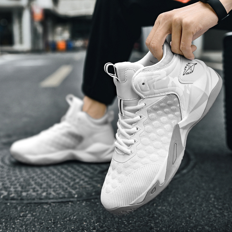 Men's Basketball Shoes Flying Mesh Surface Breathable sneaker Training Shoes for Teenagers and Students plus size Men's Running Shoes