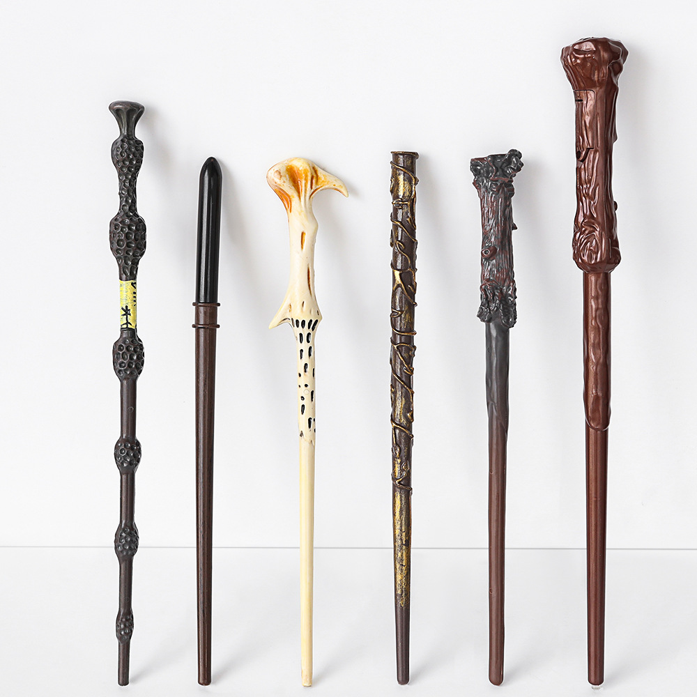Harry Potter Wand Hermione Magic Wand Cross-border Halloween Luminous Music Scepter Voldemort Wand Props