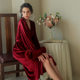 bride morning gown women's long feather nightgown wedding ceremony makeup bridesmaid group kimono South Korea gold velvet