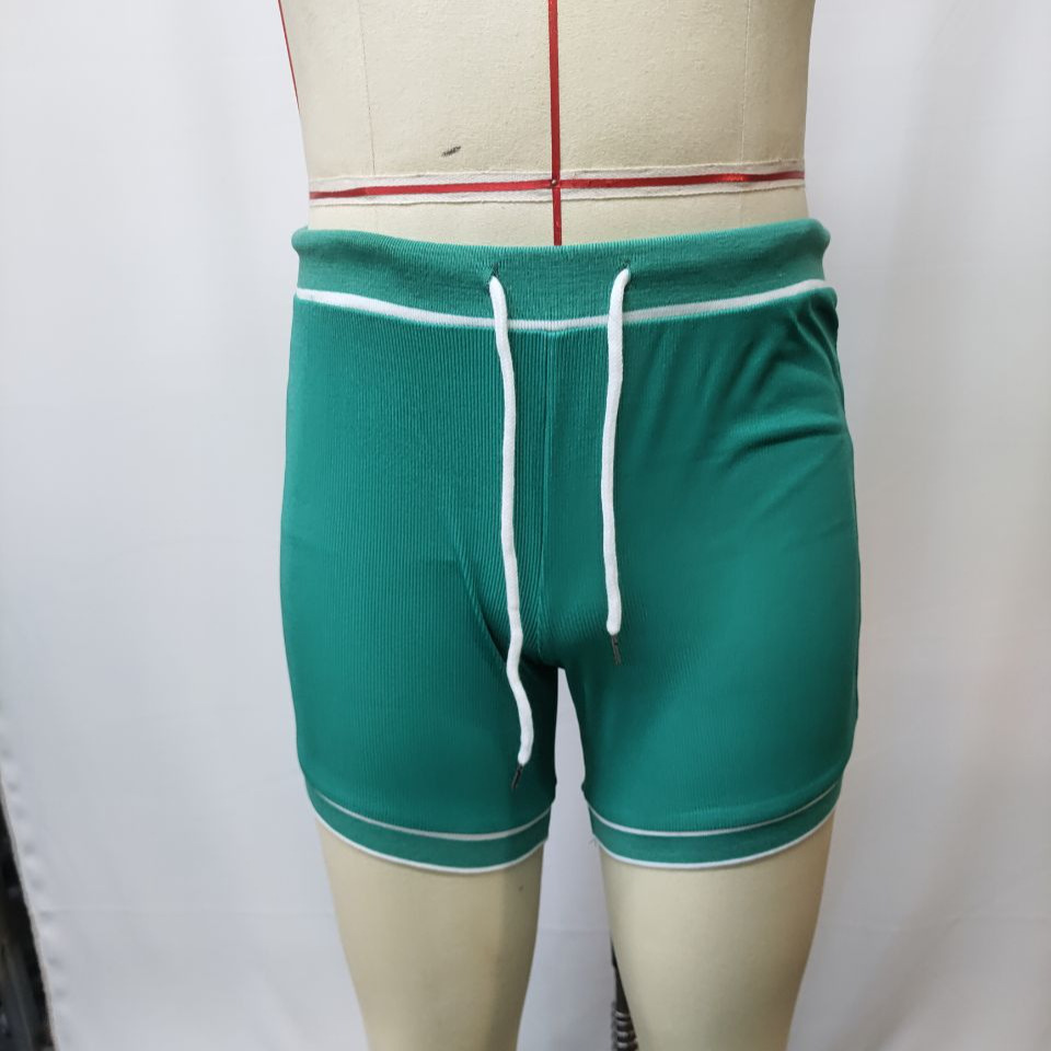 Cross-border European and American Code Independent Station Amazon Hot Summer Men's Casual Green Shorts 3-point Shorts Sports Shorts