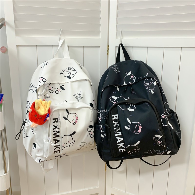 Japanese Style Parchal Dog Girl Schoolbag Junior High School Student Cute Soft Girl Backpack Female High School Student Large Capacity Backpack Female