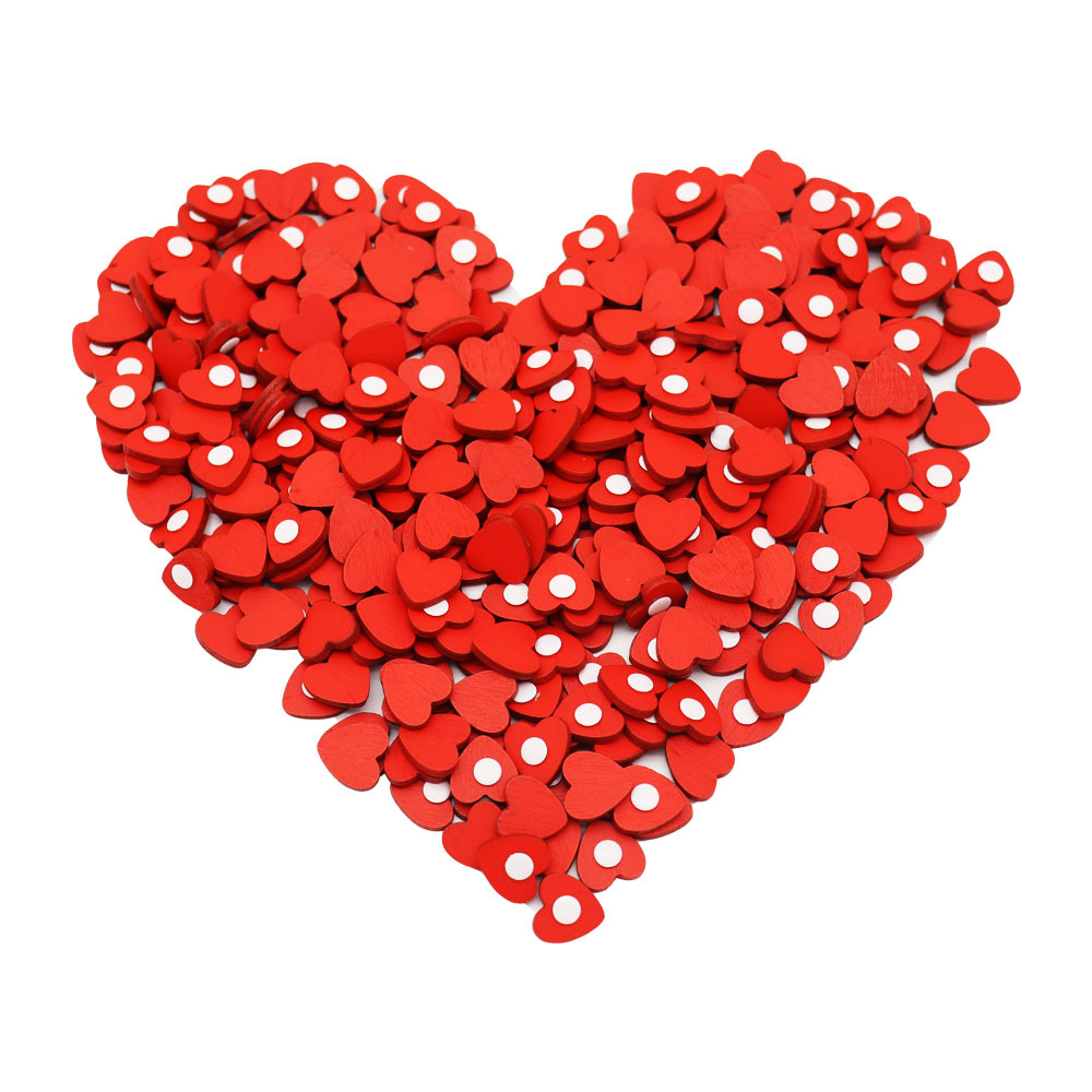 Creative Holiday Decoration Small Love Log Red Love Transparent Seamless Adhesive Sticker Valentine's Day Gift Decoration Sticker
