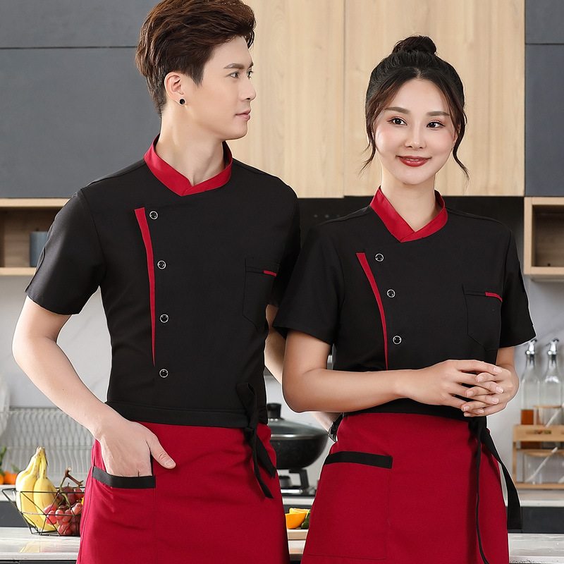 Chef's Work Clothes Men's Kitchen Restaurant Women's Baking Cake Catering Hotel Kitchen's Work Clothes Long Sleeve for Autumn and Winter