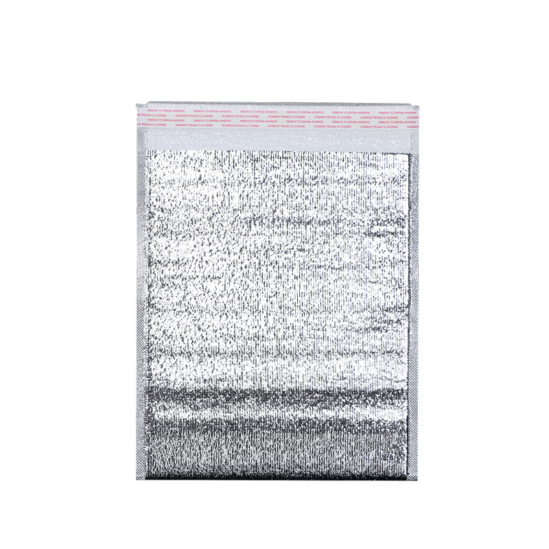 Disposable Adhesive Self-sealing Insulation Bag Seafood Fruit Pizza Takeaway Aluminum Foil Cold and Heat Insulation Adhesive Insulation Bag