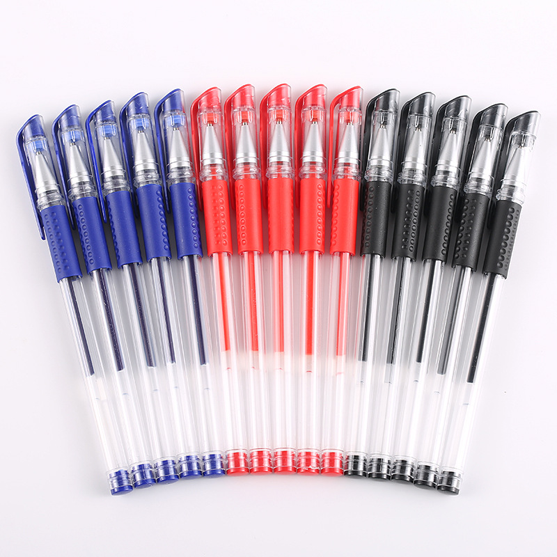 Sign Pen European Standard Gel Pen High Color Value Quick Dry Office Stationery Wholesale Pen Ballpoint Pen Black and Red Pen