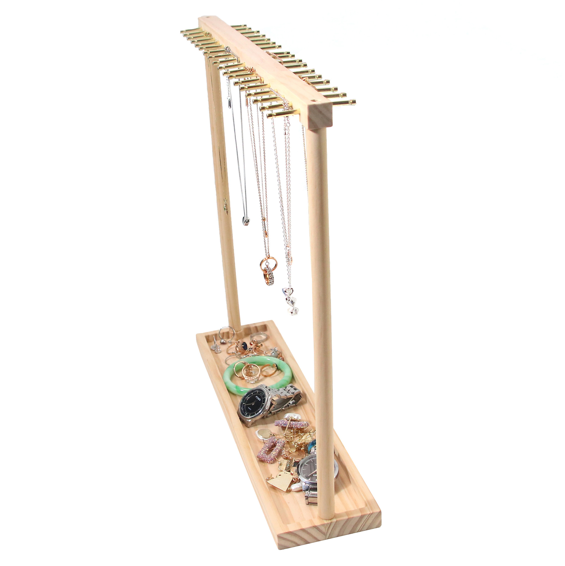 Log Necklace Display Stand Bracelet Bracelet Watch Desktop Ornaments Pendant Earrings Storage Props Jewelry Rack