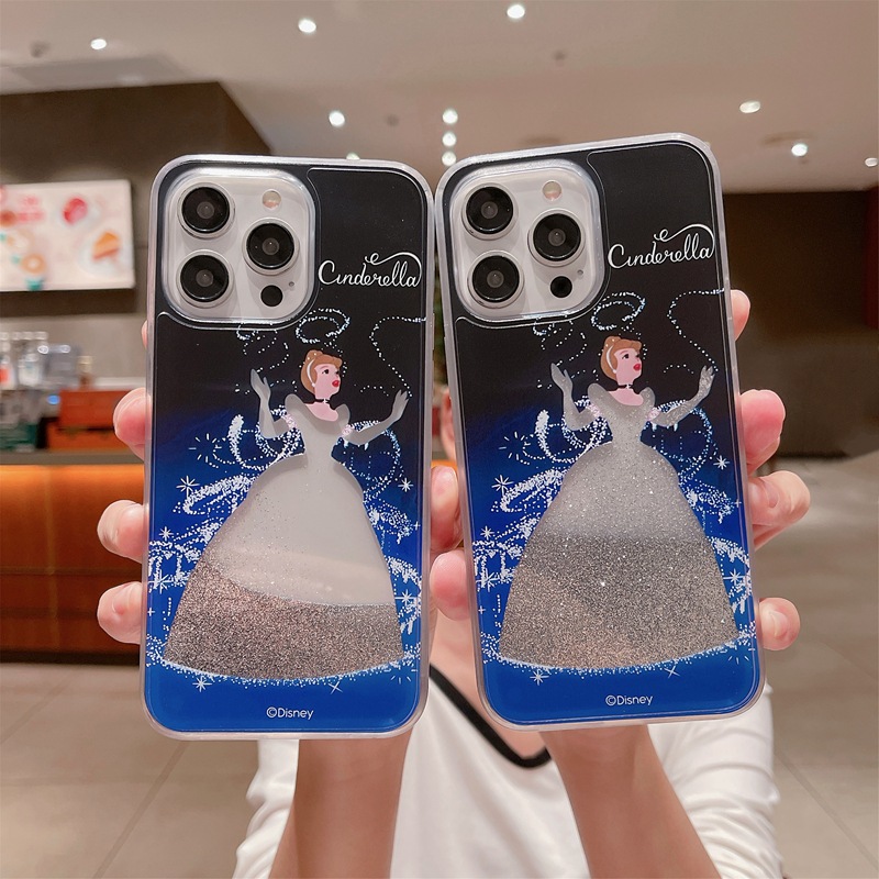 適用iPhone15ProMax手機殼蘋果14公主裙子禮服13閃粉流沙殼保護套