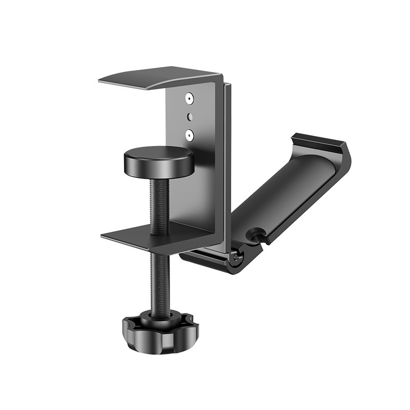 Earphone Holder Storage Rack Metal Headset Holder Rotating Punch-free Backpack Hanger Desktop Game