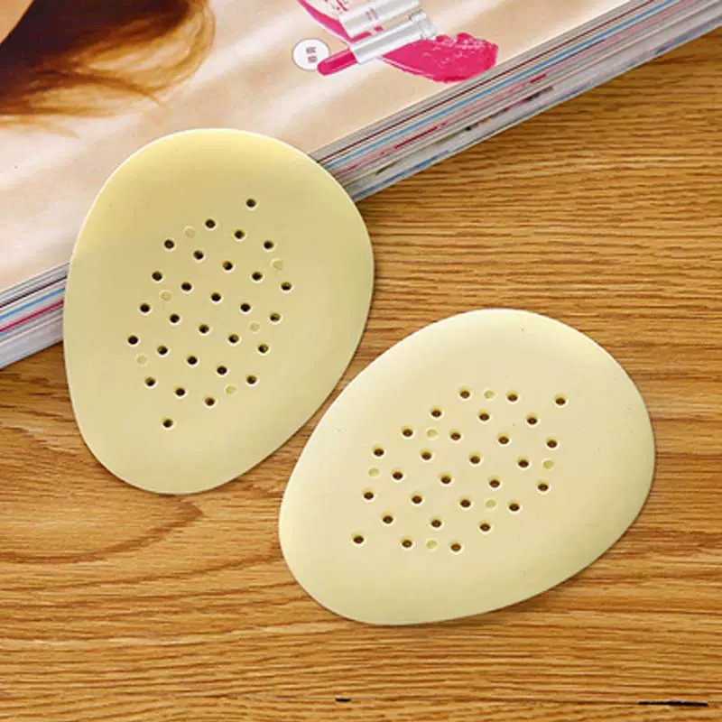 Thickened Forefoot Pad Beige Half Size Pad 4D High Elastic Silicone Latex Half Size Pad Insole High Heels Half Size Pad
