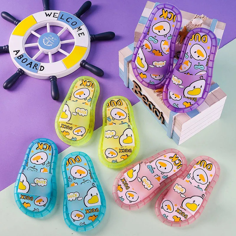 2024 cartoon children's slippers summer flashing lights online popular cute baby animal indoor and outdoor home sandals