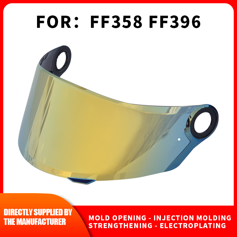 Cross-border new high-definition anti-ultraviolet motorcycle half-Helmet helmet lens LS is suitable for FF358 FF396
