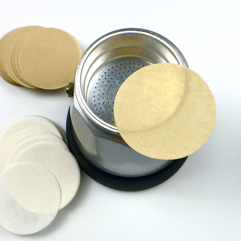 51/53/58 Round Mocha Pot Filter Paper Italian Powder Bowl Coffee Pot Pellet Shape Vietnam Pot Curling Pot Coffee Filter Paper