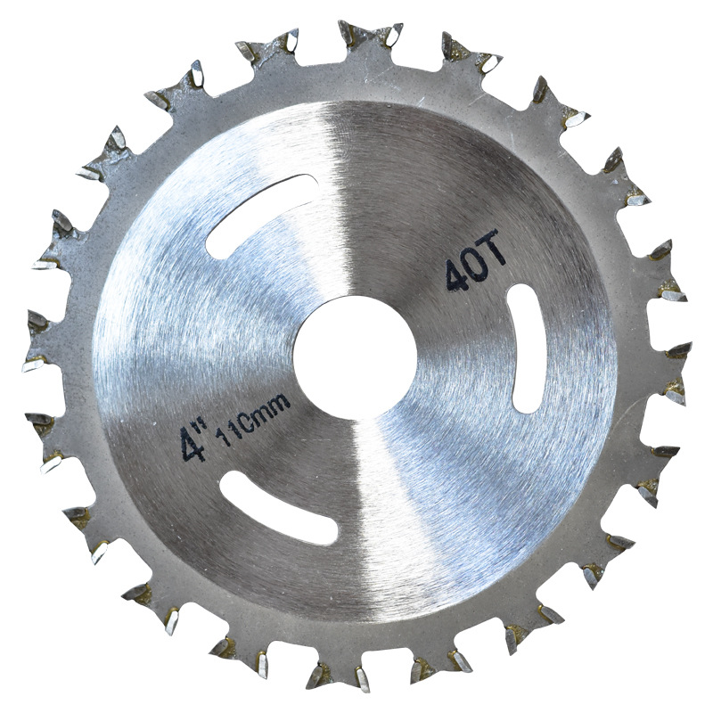 4-inch two-way tooth blade hard alloy double-sided cutting saw blade woodworking saw blade