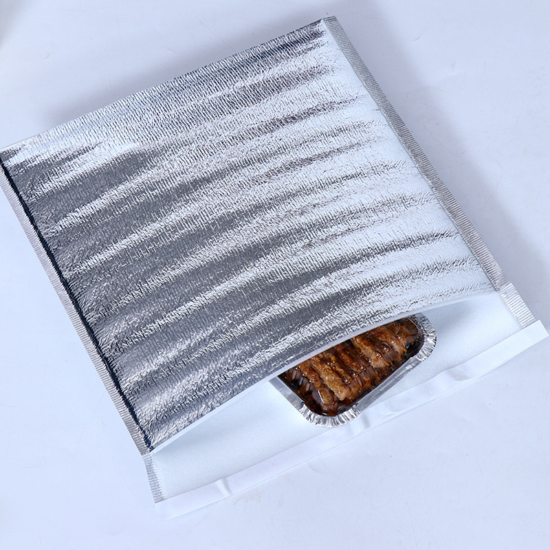 Refrigerated disposable thickened barbecue seafood pizza aluminum foil Pearl cotton takeaway insulation bag three-dimensional insulation insulation bag