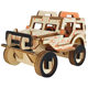 Children's wooden three-dimensional 3d jigsaw puzzle car model ornaments diy children's educational handmade men's toys stall wholesale