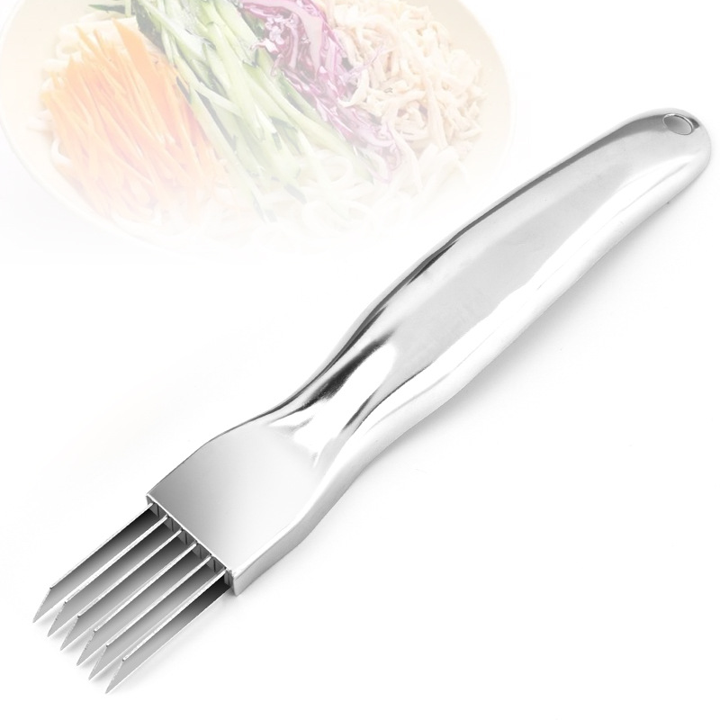 Stainless Steel Multi-purpose Vegetable Cutter Onion Knife Onion Cutter Shredded Onion Knife Creative Kitchen Widget
