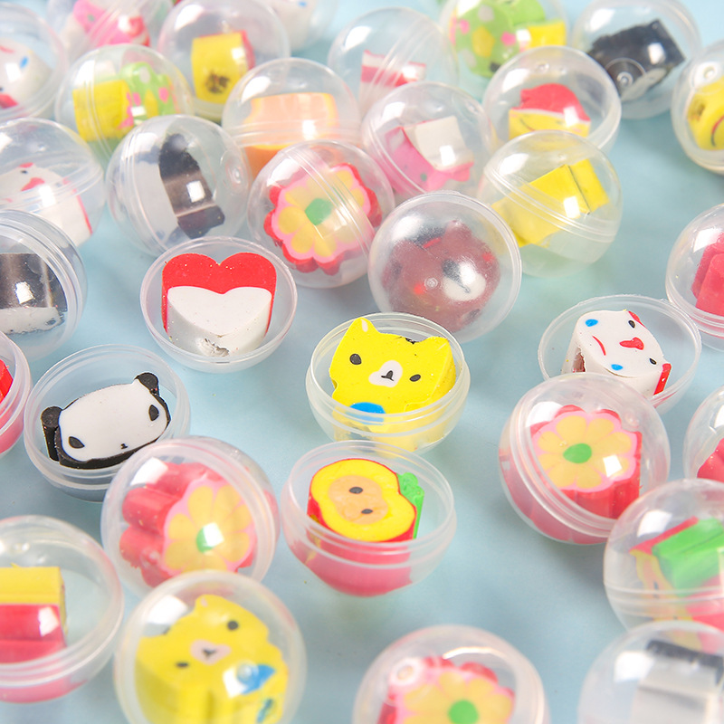 32 Transparent Doll Gashapon Eraser One Dollar Coin Game Hall Gashapon ...