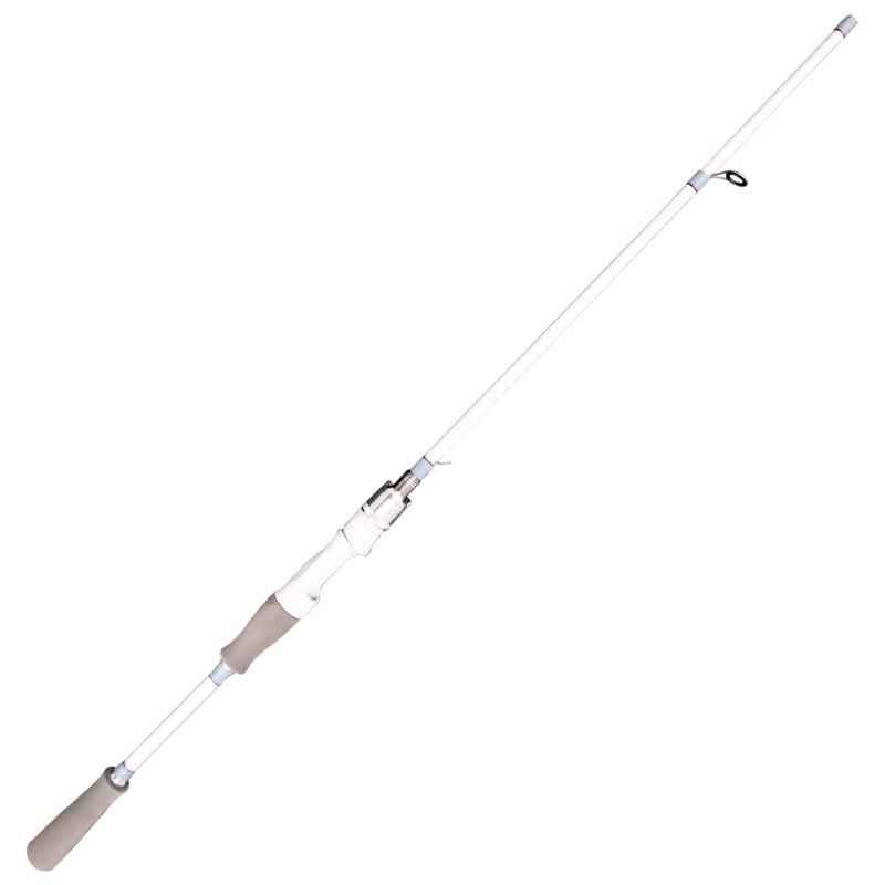 Cross-border Fishing Rod White Luya Rod suit adjustable gun handle water drop wheel straight handle spinning wheel Luya Rod delivery