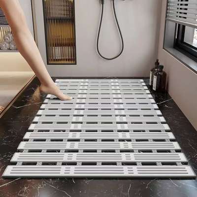 90*40cm Bathroom Anti-Slip Mat Household Long Foldable Shower Room Foot Mat Bathroom Anti-Wrestling Suction Cup Floor Mat