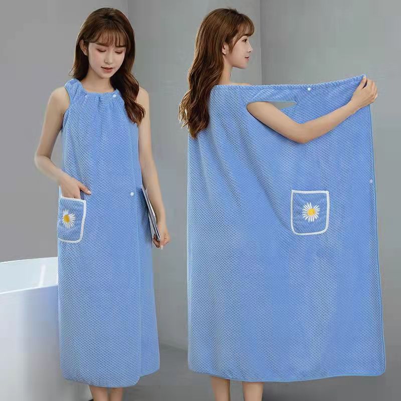 Bath Towel Household Women's Wearing and Wrapping Adult Cotton Absorbent Quick-drying Hair-free Bath Skirt 2021 New Winter Long