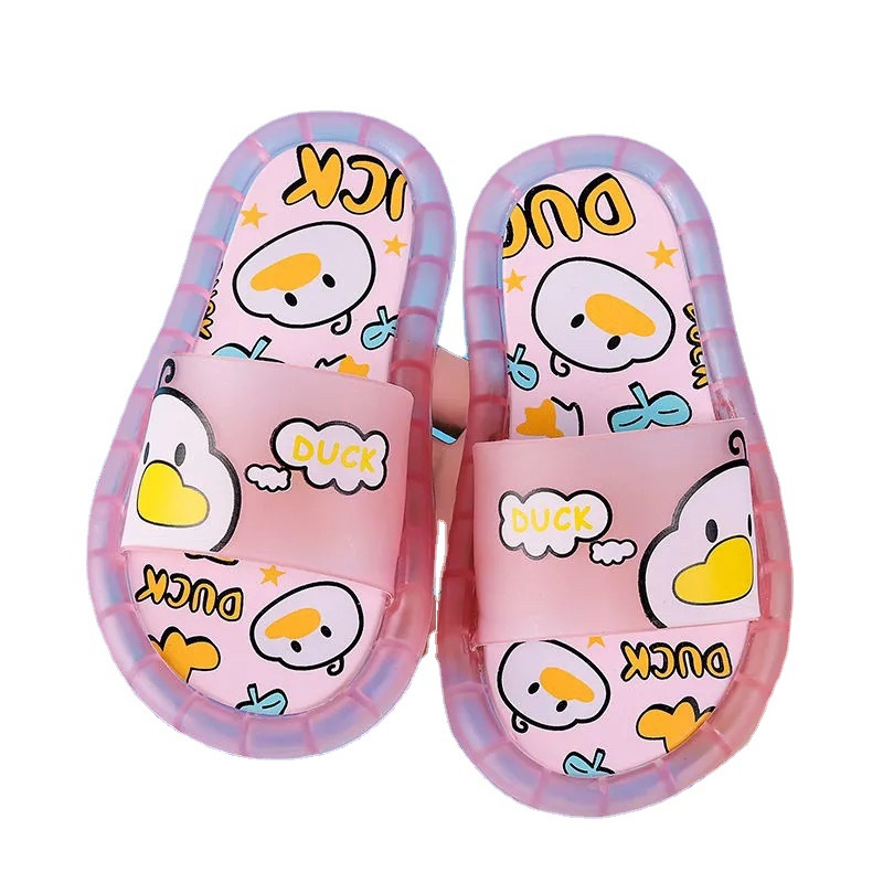 2024 cartoon children's slippers summer flashing lights online popular cute baby animal indoor and outdoor home sandals