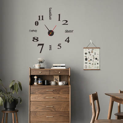 Nordic Modern Simple Digital diy Creative Wall Clock Distinctive Acrylic Clock Wall Living Room Decorative Quartz Clock