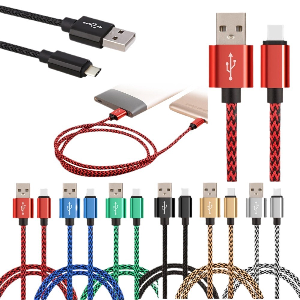 Fast charging data hemp rope nylon braided data cable for TYPE Android twist fast charging data cable 2A