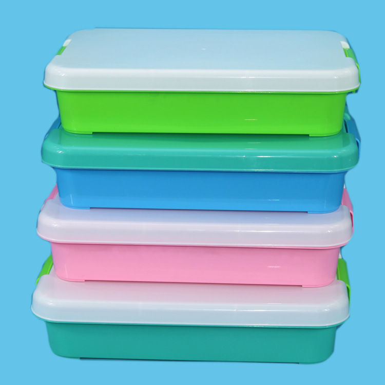 Factory wholesale storage box desktop plastic toy box transparent storage box thickened storage box storage box