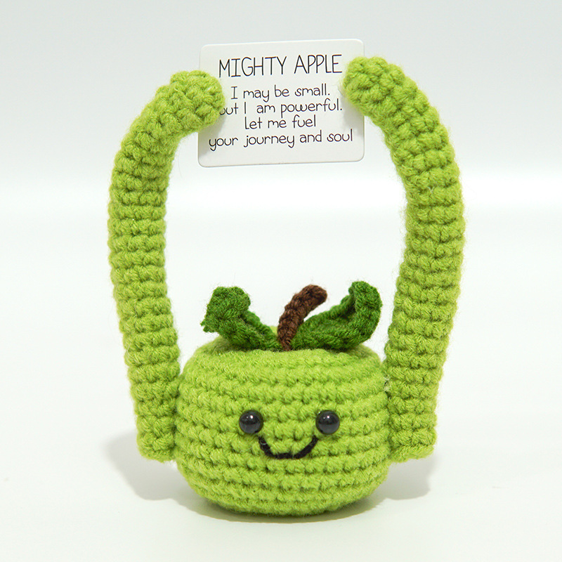 Cross-border Funny Expression Potato Doll Wool Knitted Active Card Cucumber Toy Desktop Christmas Ornaments