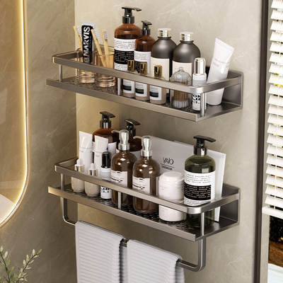 Bathroom Storage Rack punch-free washstand bathroom wall-mounted toilet balcony toilet wall storage rack