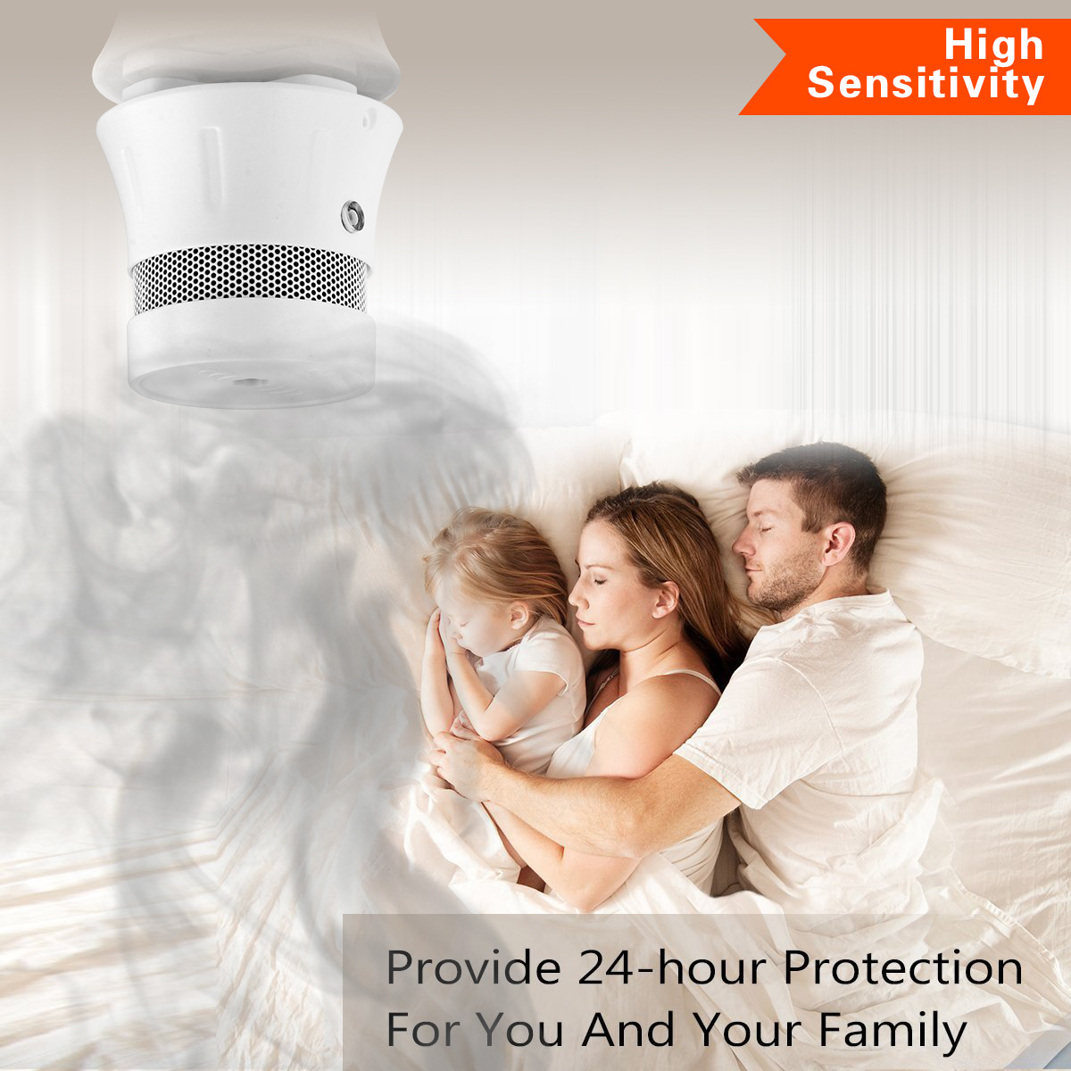 Graffiti smart home zigbee smoke alarm fire sensing wireless fire wifi smoke detector