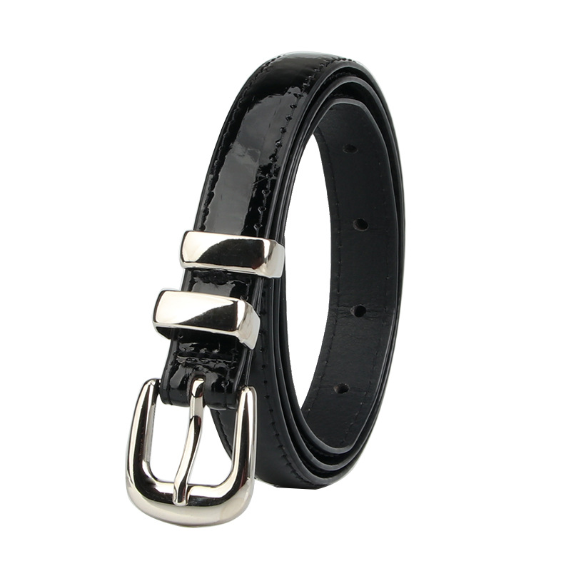 Simple Korean Versatile ins Style Women's Alloy Thin Belt Candy Color Belt Women's Dress Jeans Belt