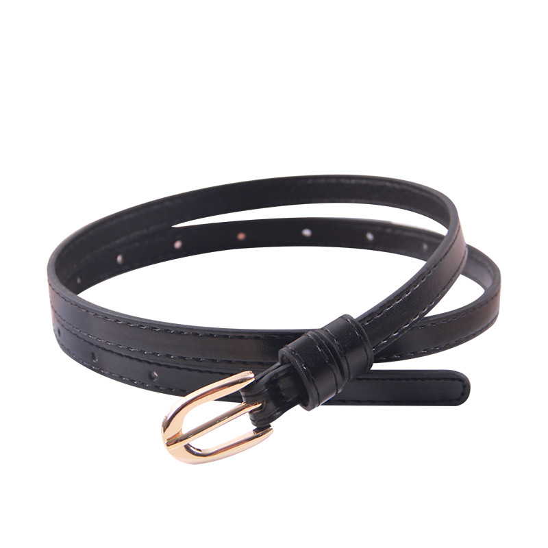 Small Belt Women's Simple All-match Fashion Thin Belt Instagram Style Decorative Jeans Summer Black Trendy Belt