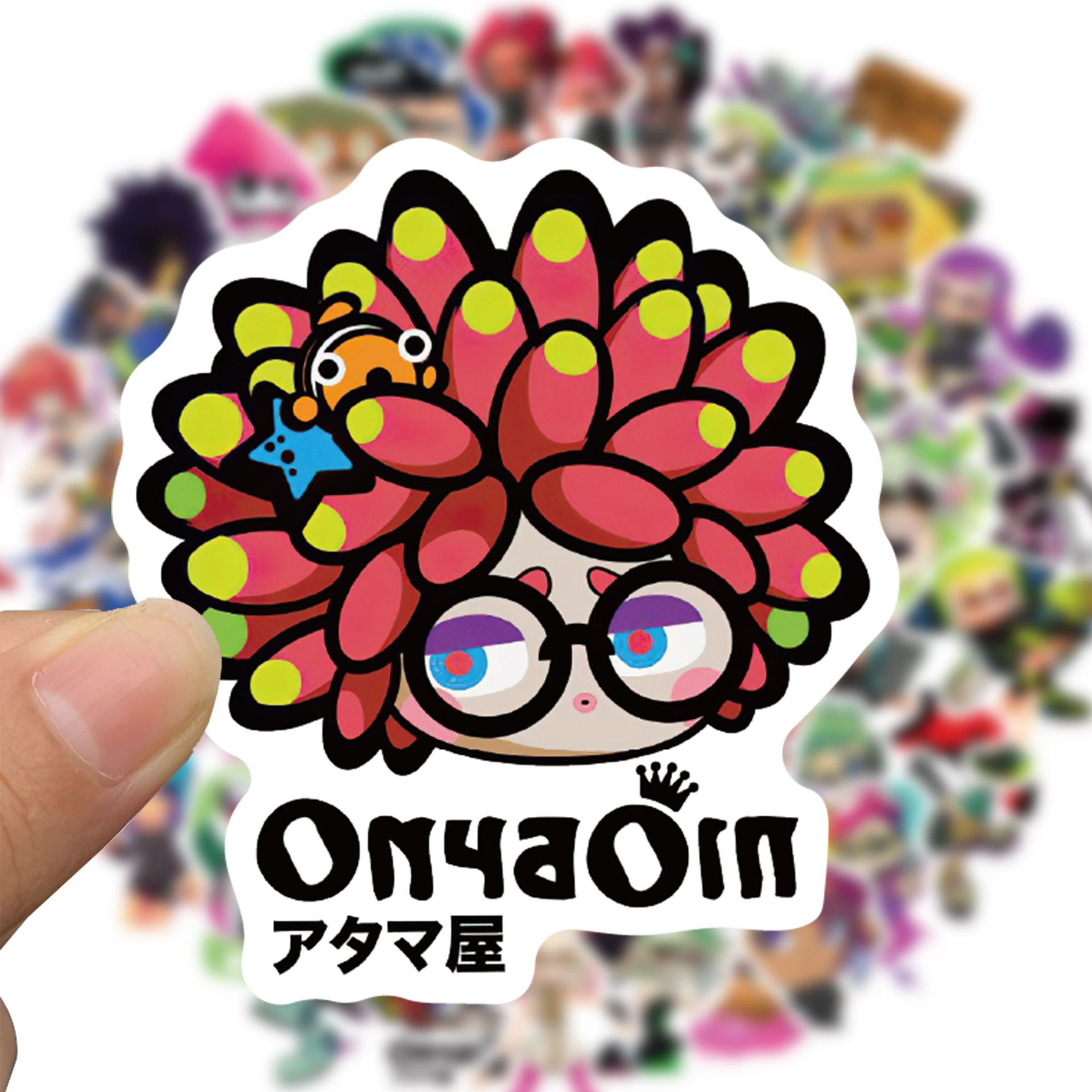 50 sheets/set jet warrior Splatoon hand account stickers diy notebook hand account adhesive material stickers